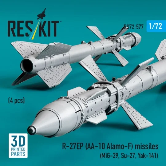 R-27EP (AA-10 Alamo-F) missiles (4 pcs) (MiG-29, Su-27, Yak-141) (3... R-27EP (AA-10 Alamo-F) missiles (4 pcs) (MiG-29, Su-27, Yak-141) (3...