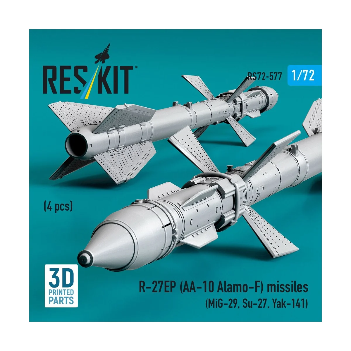 R-27EP (AA-10 Alamo-F) missiles (4 pcs) (MiG-29, Su-27, Yak-141) (3... R-27EP (AA-10 Alamo-F) missiles (4 pcs) (MiG-29, Su-27, Yak-141) (3...