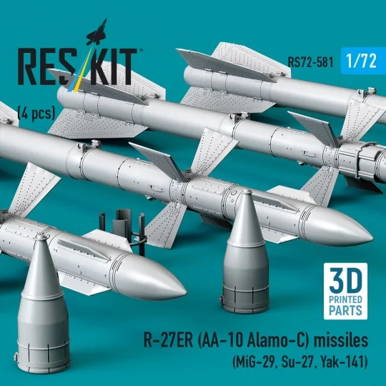 R-27ER (AA-10 Alamo-C) missiles (4 pcs) (MiG-29, Su-27, Yak-141) (3... R-27ER (AA-10 Alamo-C) missiles (4 pcs) (MiG-29, Su-27, Yak-141) (3...