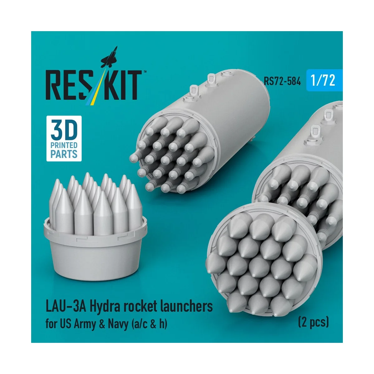 LAU-3A Hydra rocket launchers for US Army & Navy (a/c & h) (2pcs) (... LAU-3A Hydra rocket launchers for US Army & Navy (a/c & h) (2pcs) (...