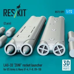LAU-33 ZUNI rocket launcher for US Army & Navy (2 pcs) (F-4, F-8, O... 2