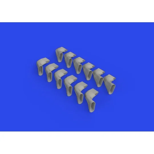 Spitfire Mk.IX exhaust fishtail PRINT 1/24 AIRFIX, 1/24 - Eduard Ac...