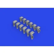 Spitfire Mk.IX exhaust fishtail PRINT 1/24 AIRFIX - Eduard Accessor...