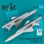 Kh-58U missiles with AKU-58 (2 pcs) (MiG-25BM, Su-24) (3D Printed),...