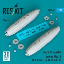 Mark 77 napalm bombs Mod. 2 (2pcs) (A-4, A-26K, F-4, AV-8B, F/A-18)...