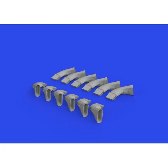 Spitfire Mk.IX exhaust fishtail PRINT 1/24 AIRFIX - Eduard Accessor...