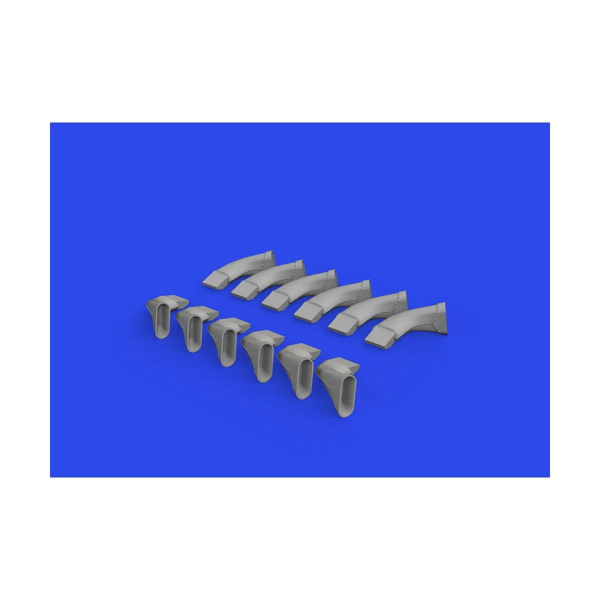 Spitfire Mk.IX exhaust fishtail PRINT 1/24 AIRFIX - Eduard Accessor...