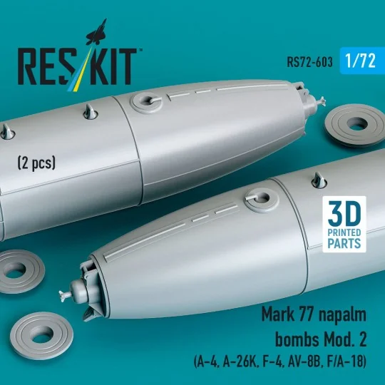 Mark 77 napalm bombs Mod. 2 (2pcs) (A-4, A-26K, F-4, AV-8B, F/A-18)...