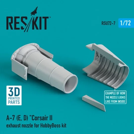 A-7 (E, D) Corsair II exhaust nozzle for HobbyBoss kit (3D Printed)...