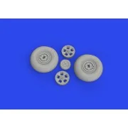 Spitfire Mk.IX wheels 5spoke 1/24 AIRFIX - Eduard Accessories 624004