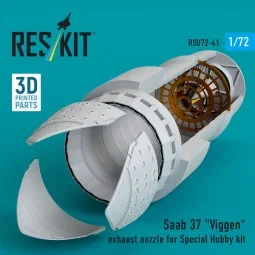 Saab 37 Viggen exhaust nozzle for Special Hobby kit (3D Printed), 1... 2