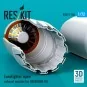 Eurofighter open exhaust nozzles for Hasegawa kit (3D Printed), 1/7...