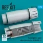 Eurofighter open exhaust nozzles for Hasegawa kit (3D Printed), 1/7...