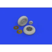 Spitfire Mk.IX wheels 5spoke 1/24 AIRFIX - Eduard Accessories 624004