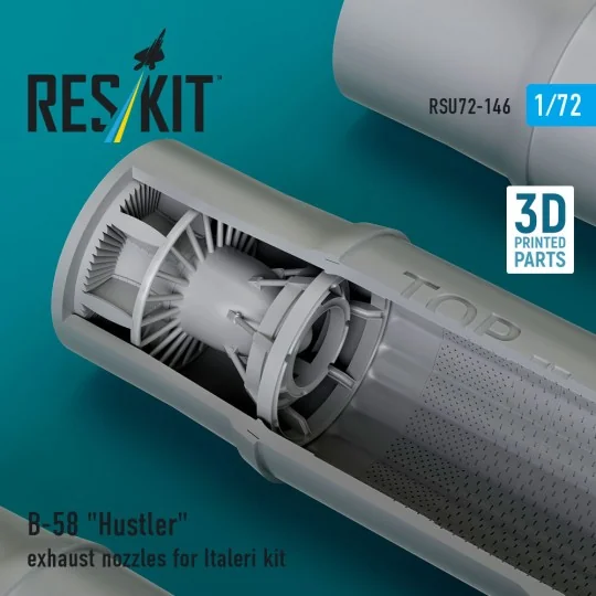 B-58 Hustler exhaust nozzles for Italeri kit (3D Printed), 1/72 - R...