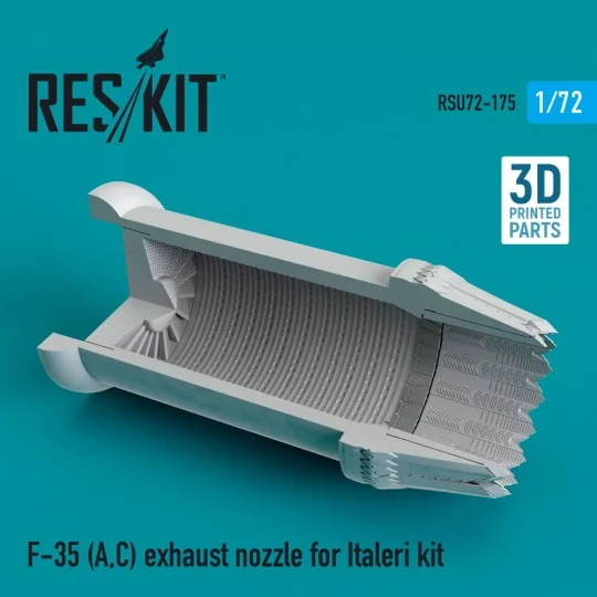 F-35 (A, C) Lightning II exhaust nozzle for Italeri kit, 1/72 - Res...