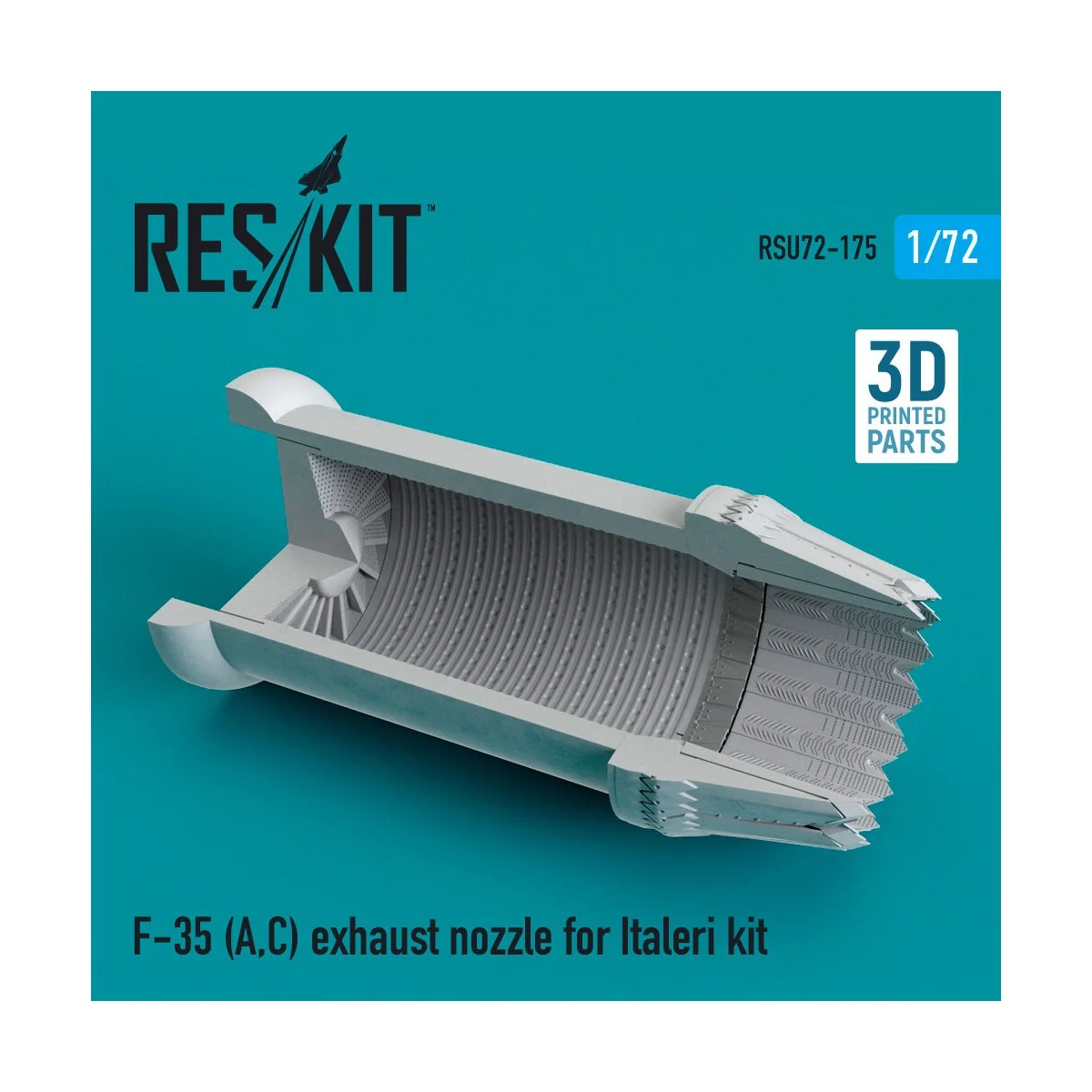 F-35 (A, C) Lightning II exhaust nozzle for Italeri kit, 1/72 - Res...