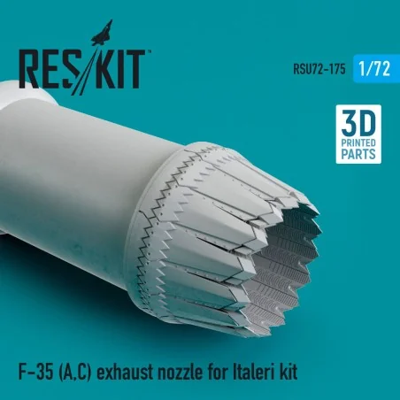 F-35 (A, C) Lightning II exhaust nozzle for Italeri kit, 1/72 - Res...