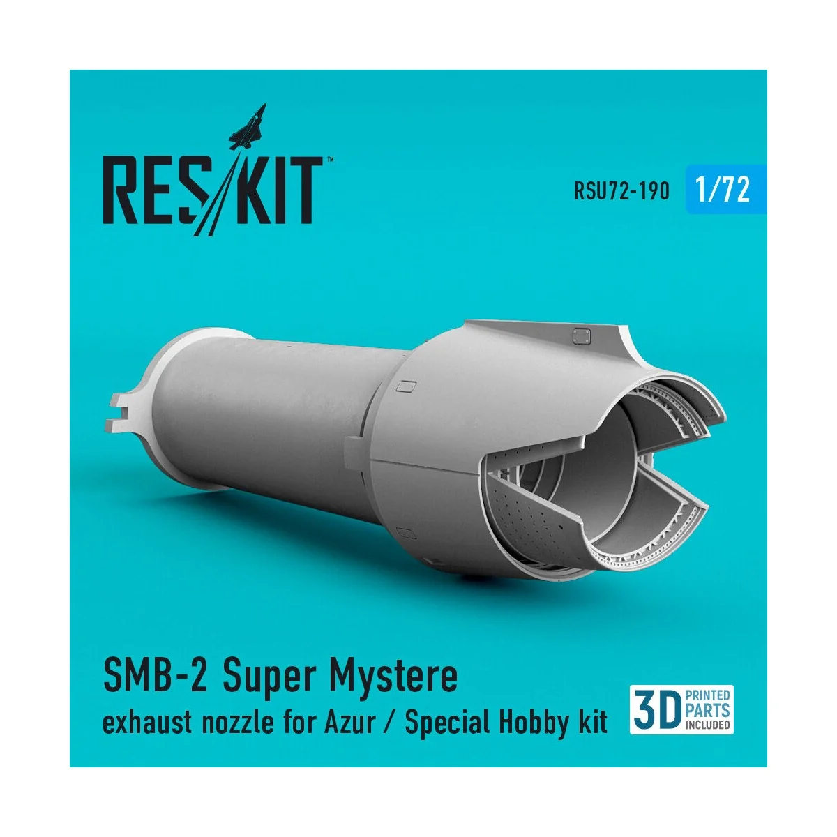 SMB-2 Super Mystère exhaust nozzle for Azur / Special Hobby kit, 1/...
