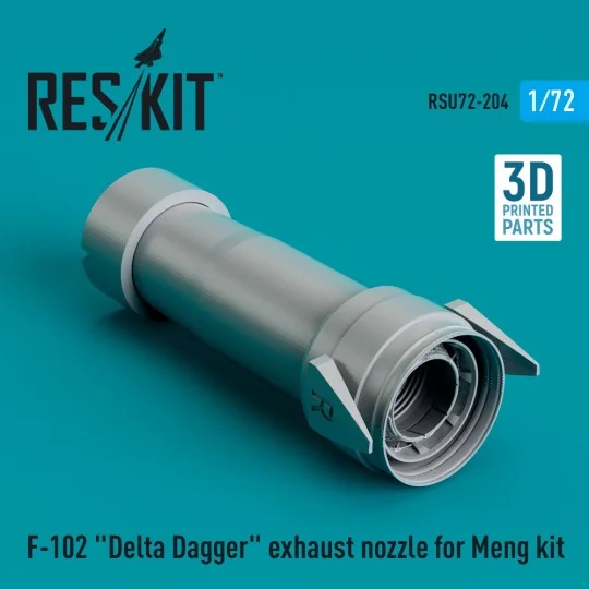F-102 Delta Dagger exhaust nozzle for Meng kit (3D Printed), 1/72 -... F-102 Delta Dagger exhaust nozzle for Meng kit (3D Printed), 1/72 -...