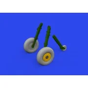 Spitfire Mk.IX wheels 5spoke 1/24 AIRFIX, 1/24 - Eduard Accessories...