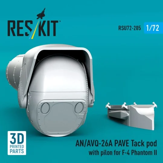 AN/AVQ-26A PAVE Tack pod with pylon for F-4 Phantom II (3D Printed)... AN/AVQ-26A PAVE Tack pod with pylon for F-4 Phantom II (3D Printed)...