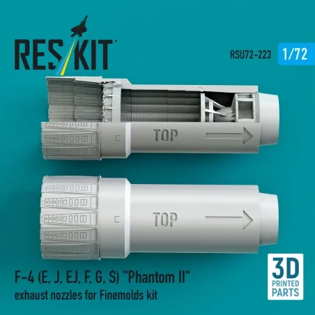 F-4 (E, J, EJ, F, G, S) Phantom II exhaust nozzles for Finemolds ki...