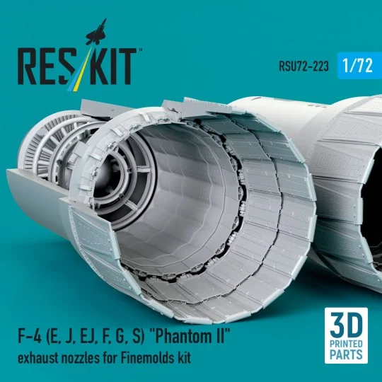 F-4 (E, J, EJ, F, G, S) Phantom II exhaust nozzles for Finemolds ki...