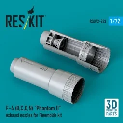 F-4 (B, C, D, N) Phantom II exhaust nozzles for Finemolds kit (3D P...