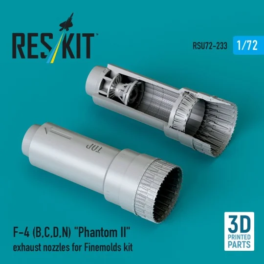 F-4 (B, C, D, N) Phantom II exhaust nozzles for Finemolds kit (3D P...