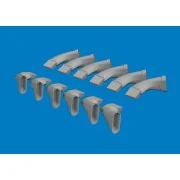 Spitfire Mk.VIII exhaust fishtail PRINT AIRFIX, 1/24 - Eduard Acces... Spitfire Mk.VIII exhaust fishtail PRINT AIRFIX, 1/24 - Eduard Acces...