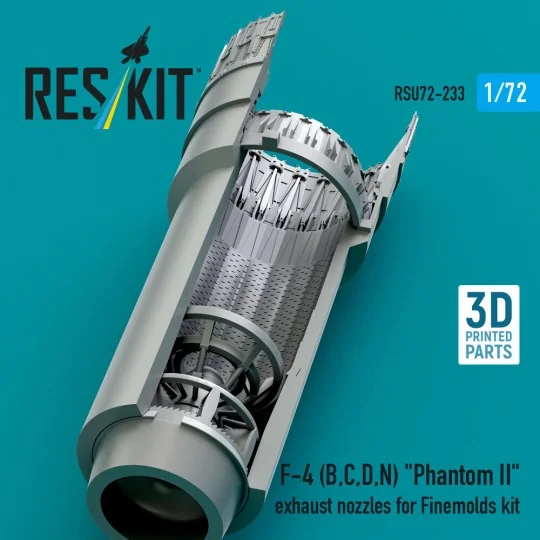 F-4 (B, C, D, N) Phantom II exhaust nozzles for Finemolds kit (3D P...