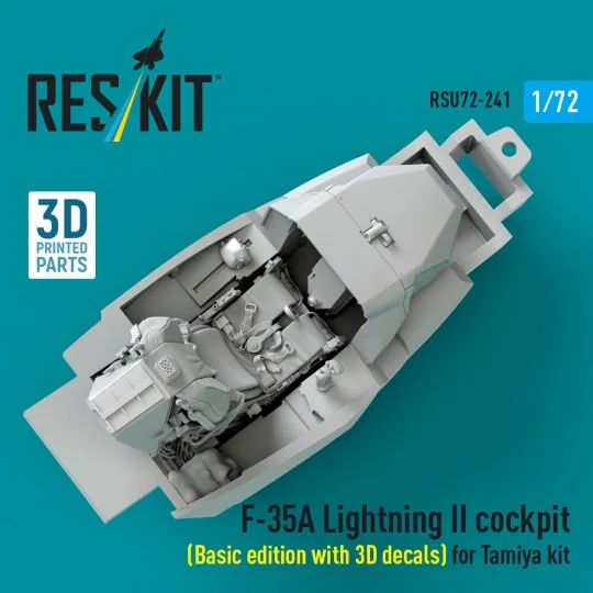 F-35A Lightning II cockpit (Basic edition with 3D decals) for Tamiy...