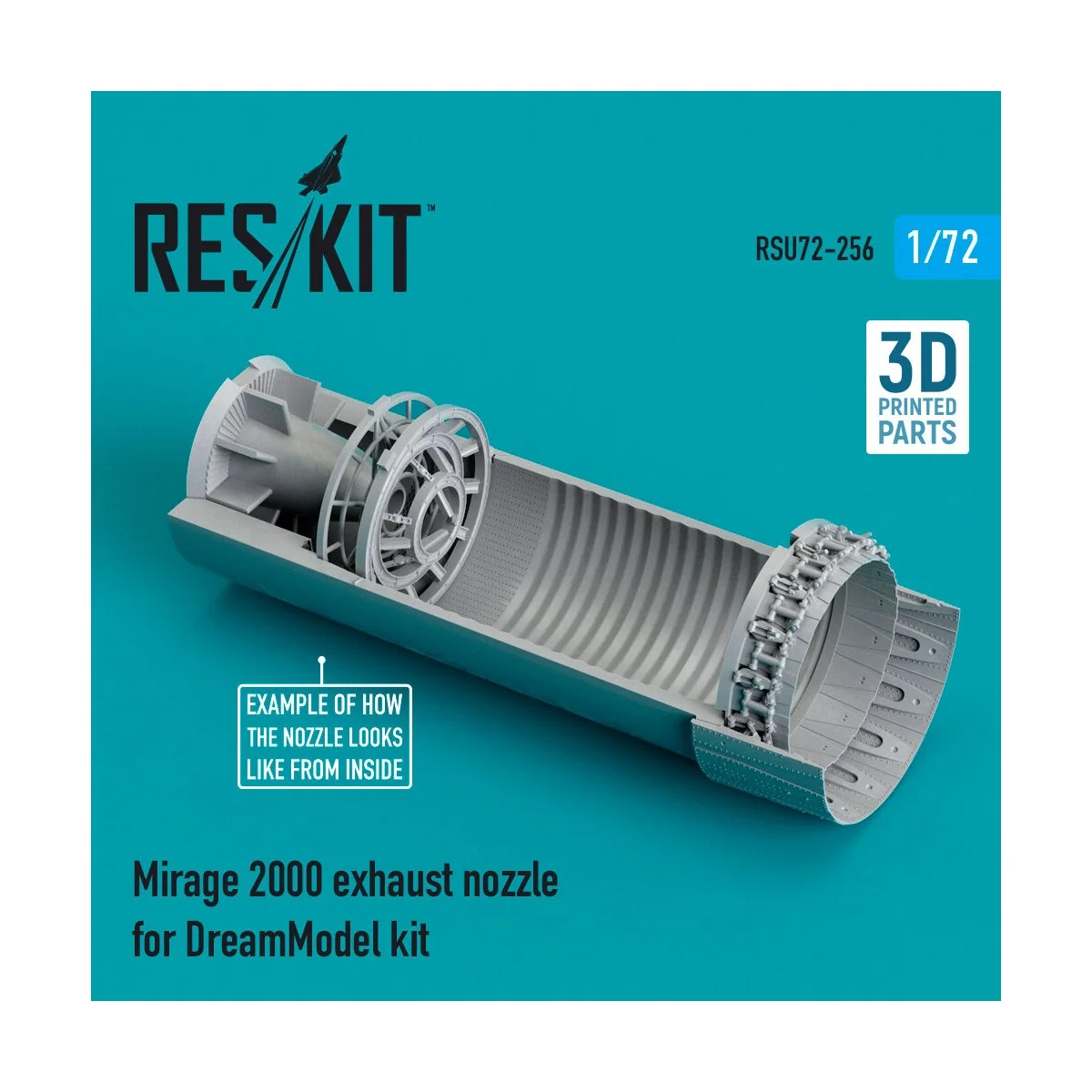 Mirage 2000 exhaust nozzle for DreamModel kit (3D Printed), 1/72 - ...