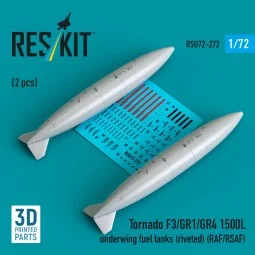 Tornado F3/GR1/GR4 1500L underwing fuel tanks (riveted) (RAF/RSAF) ...