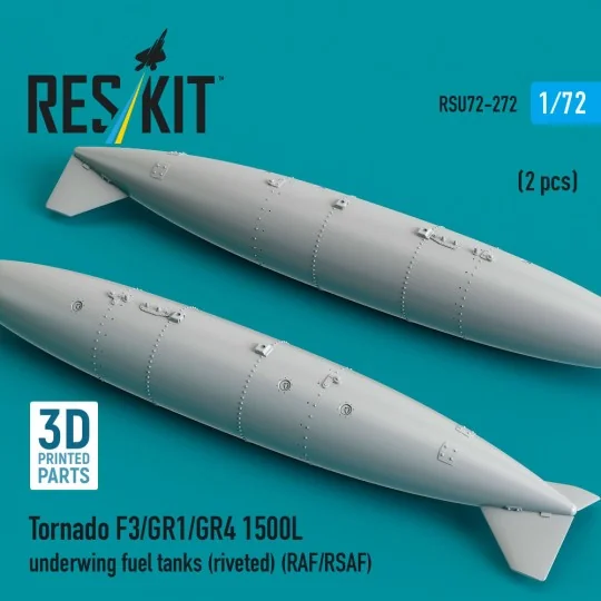 Tornado F3/GR1/GR4 1500L underwing fuel tanks (riveted) (RAF/RSAF) ...