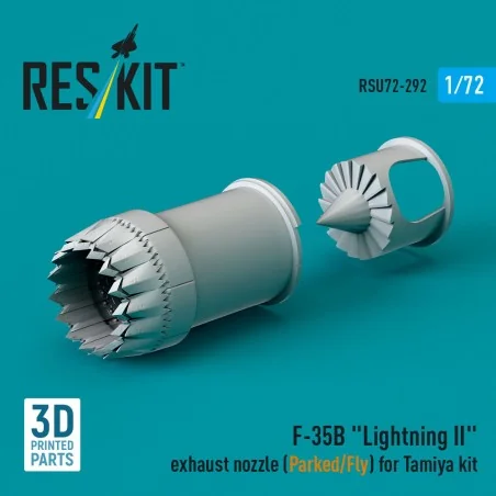 F-35B Lightning II exhaust nozzle (Parked/Fly) for Tamiya kit (3D p...