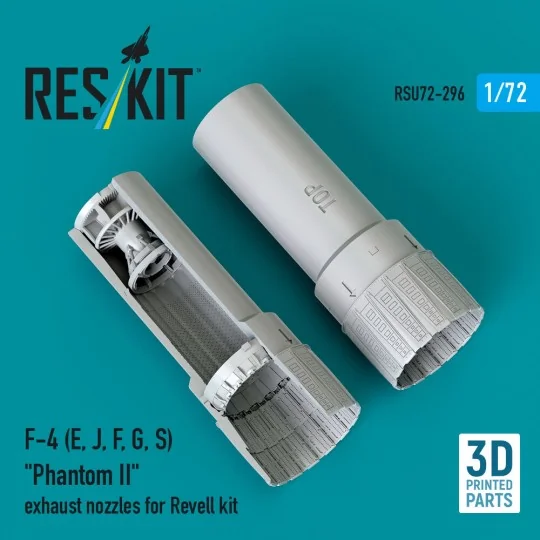 F-4 (E, J, F, G, S) Phantom II exhaust nozzles for Revell kit (3D P...