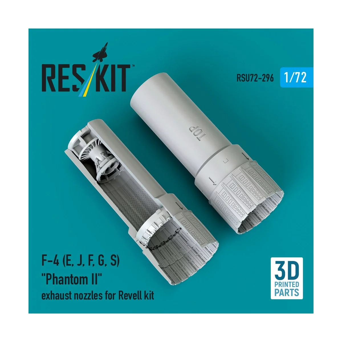 F-4 (E, J, F, G, S) Phantom II exhaust nozzles for Revell kit (3D P...