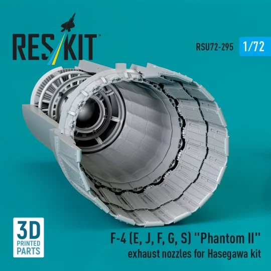 F-4 (E, J, F, G, S) Phantom II exhaust nozzles for Hasegawa kit (3D...