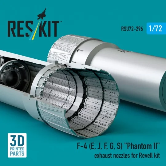 F-4 (E, J, F, G, S) Phantom II exhaust nozzles for Revell kit (3D P...