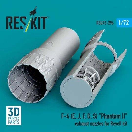 F-4 (E, J, F, G, S) Phantom II exhaust nozzles for Revell kit (3D P...