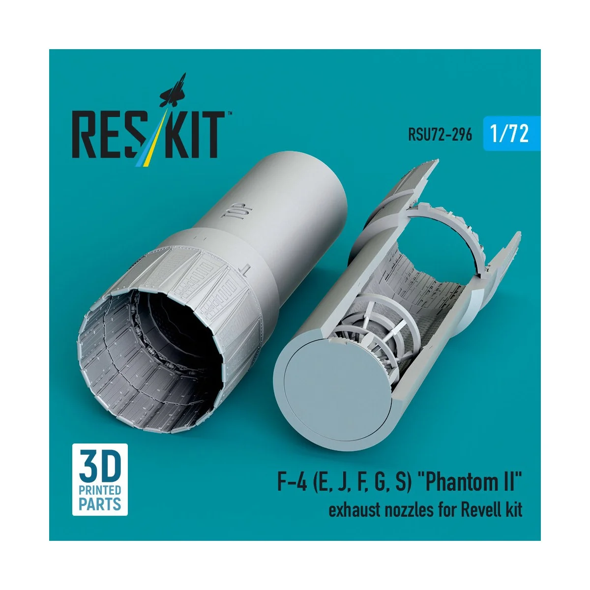 F-4 (E, J, F, G, S) Phantom II exhaust nozzles for Revell kit (3D P...