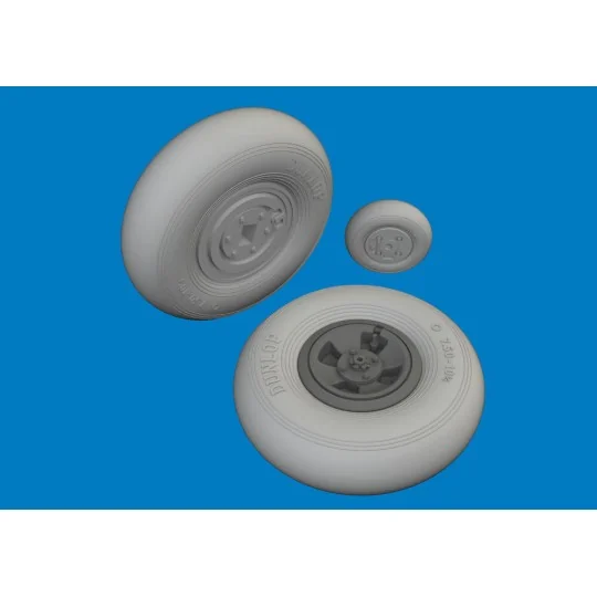 Spitfire Mk.VIII wheels 4spoke AIRFIX, 1/24 - Eduard Accessories 62...