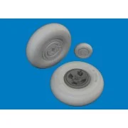 Spitfire Mk.VIII wheels 4spoke AIRFIX - Eduard Accessories 624006