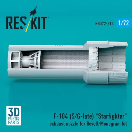 F-104 (S/G-late) Starfighter exhaust nozzle for Revell/Monogram kit...