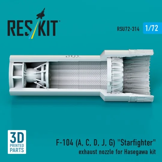 F-104 (A, C, D, J, G) Starfighter exhaust nozzle for Hasegawa kit (... F-104 (A, C, D, J, G) Starfighter exhaust nozzle for Hasegawa kit (...