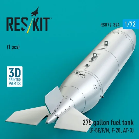 275 gallon fuel tank (F-5E/F/N, F-20, AT-3) (1 pcs) (3D Printed), 1...