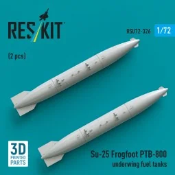 Su-25 Frogfoot PTB-800 underwing fuel tanks (2 pcs) (3D Printed), 1... 2