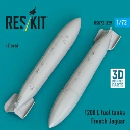 1200 L fuel tanks French Jaguar (2 pcs) (3D Printed), 1/72 - ResKit...